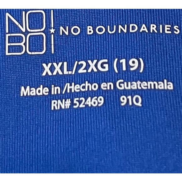 NO BO SLEEVELESS, ROUND NECK PULL-OVER TANK TOP, JUNIORS, XXL (19), SOLID BLUE - Picture 9 of 9